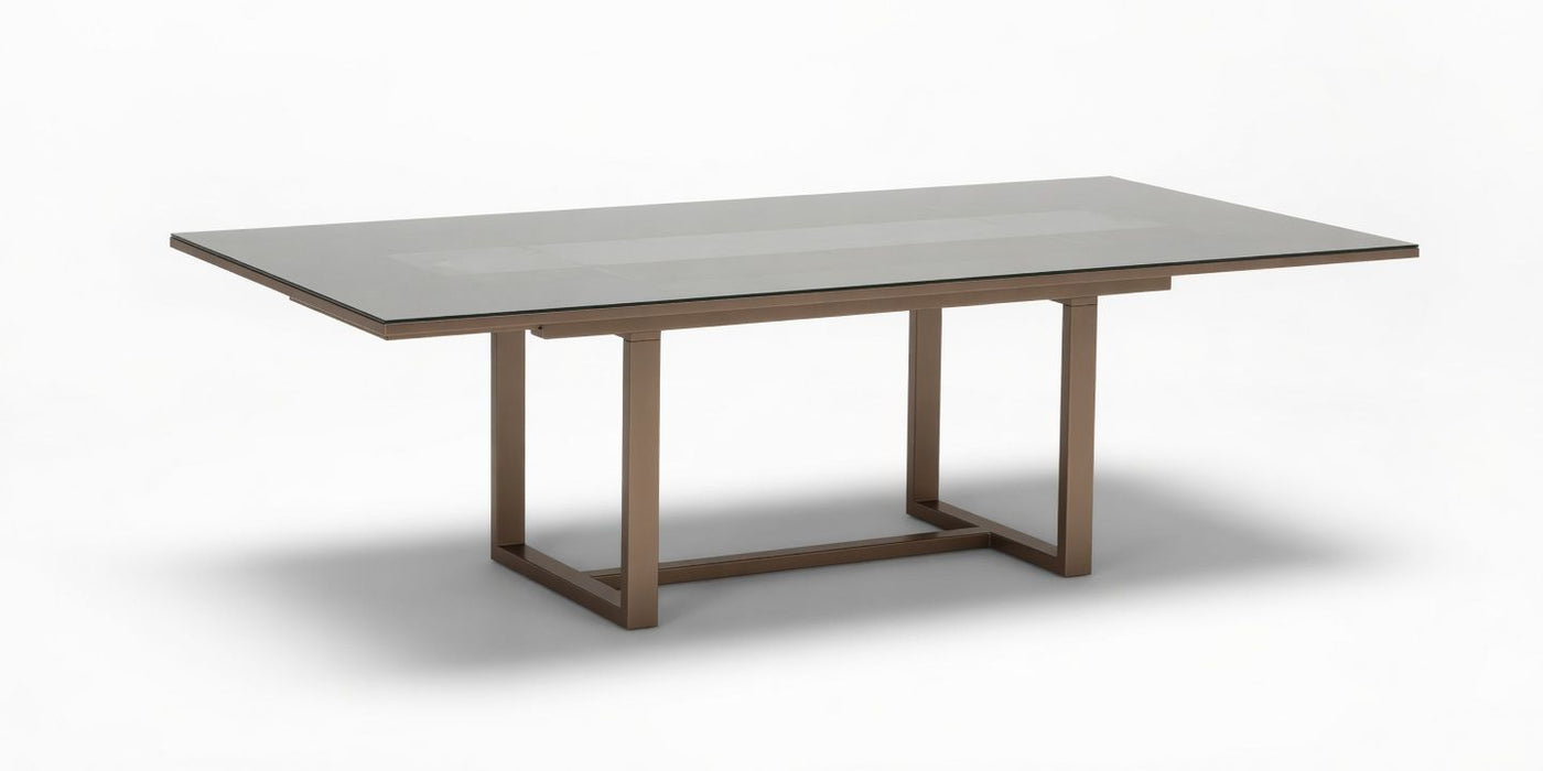Linea - Dining Table With 2 Extensions - Light Beige / Brown Arredoclassic Italy