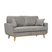 Upholstered Loveseat With Arms And Pillows Home Essentials