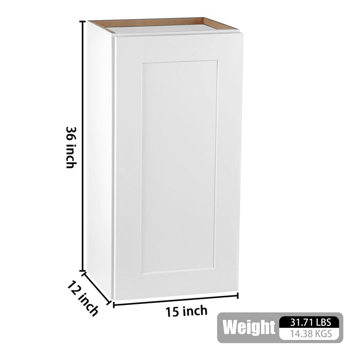 Shaker Wall Cabinet With 2 Adjustable Shelves Home Essentials
