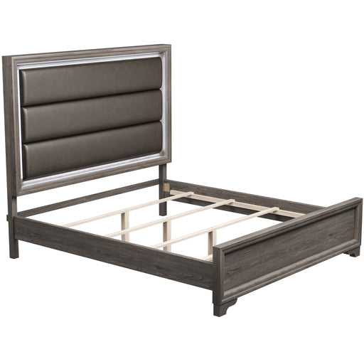 Bed With Horizontal Tufting Headboard Home Essentials