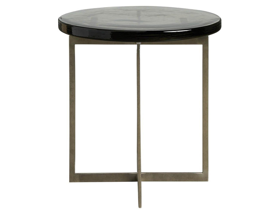 Avaline - Jordan Side Table - Pearl Silver / Gray