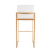 Fuji - Contemporary Design High Back Barstool Lumi Source