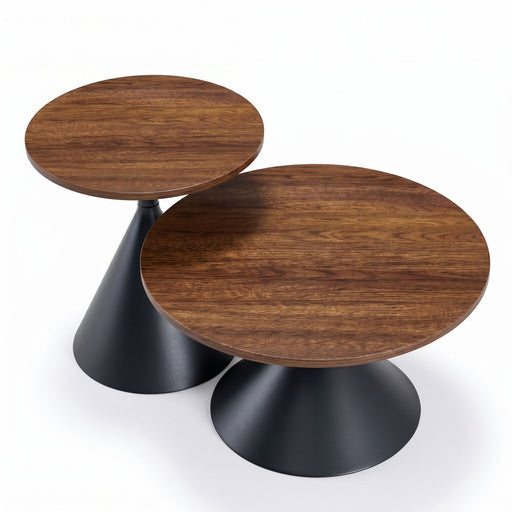 2 Piece Coffee Round Table Set Home Essentials