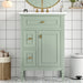 Bathroom Vanity With Sink, Flip Drawer, 2 Drawers, Adjustable Shelf Hearth and Haven