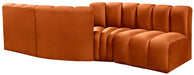 Arc - Velvet 4 Piece Sofa Meridian Furniture