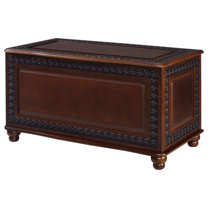 Ornate - Deep Flip Open Storage Cedar Chest With Cedar Lining - Brown Furniture Max