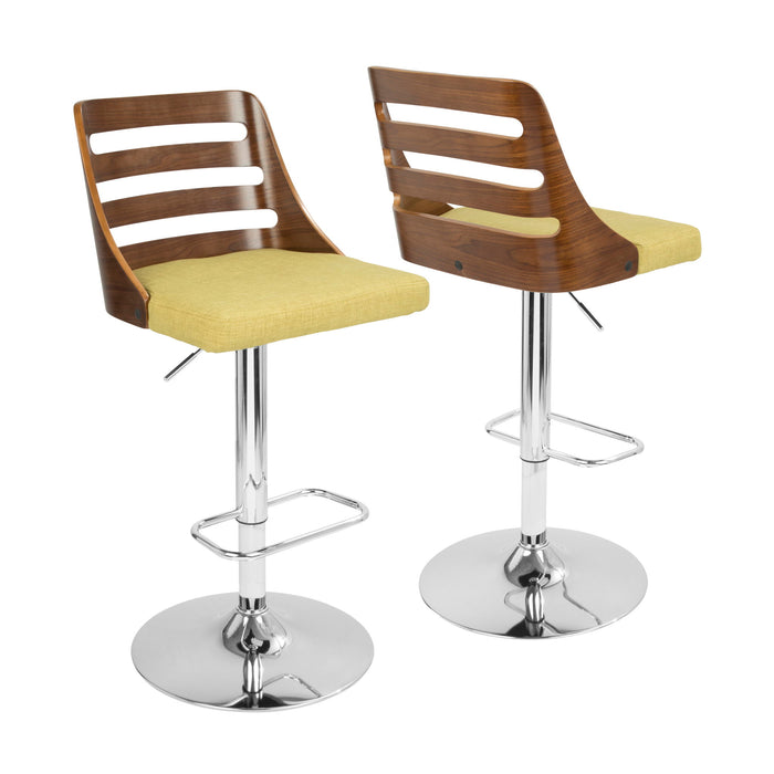 Trevi - Mid Century Modern Adjustable Barstool With Swivel Lumi Source