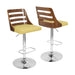 Trevi - Mid Century Modern Adjustable Barstool With Swivel Lumi Source