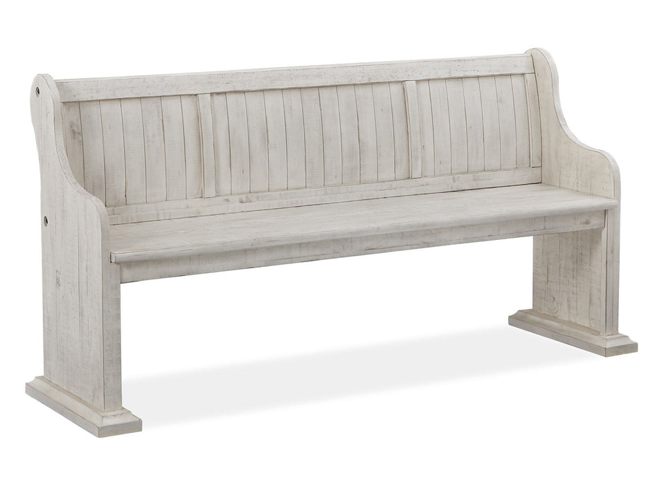 Bronwyn - Bench With Back - Alabaster Magnussen Furniture