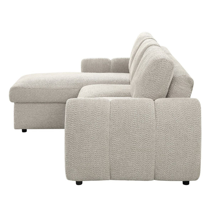 Nuriel - Reversible Sectional Sofa With Sleeper & Storage ACME