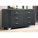 Kennedy - 6 Drawer Dresser Furniture Max