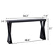 Console Table With Crossed Legs For Hallway - Black Home Essentials