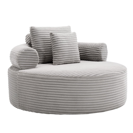 Round Sofa Bed With 3 Pillows For Living Room Home Essentials