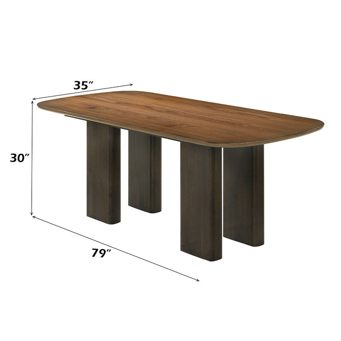 Delina - Dining Table - Walnut ACME