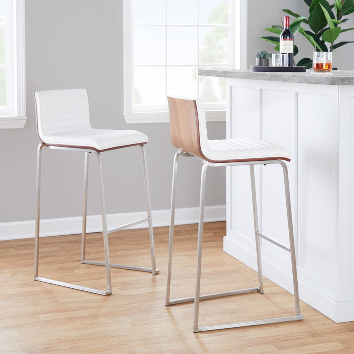 Mason Mara - Contemporary Fixed Height Barstool (Set of 2) Lumi Source
