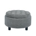 Storage Round Footstool Table Ottoman Home Essentials