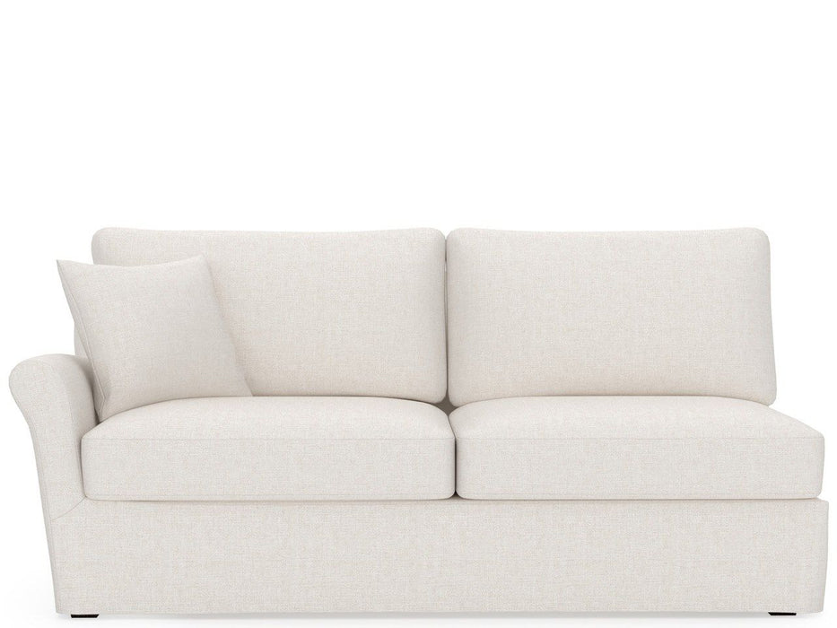 Clermont - Slipcover Loveseat LAF, Special Order - White