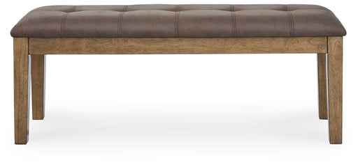 Urbinforte - Large Upholstered Dining Room Bench - Light Brown Signature Design by Ashley®