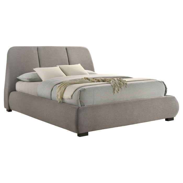 Modern Upholstered Platform Bed With Tufted Headboard Furniture Max