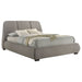 Modern Upholstered Platform Bed With Tufted Headboard Furniture Max