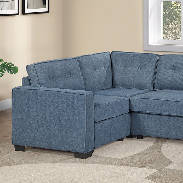 Reversible Chaise U - Sectional Couch, Living Room 3 Piece Set Home Essentials