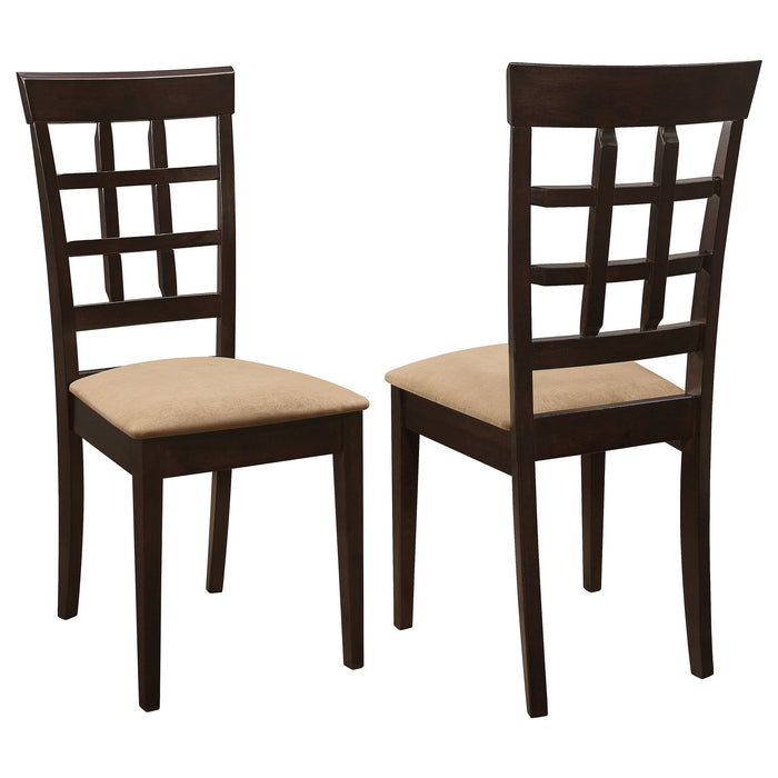 Lattice Back Dining Chair (Set of 2) - Brown Furniture Max