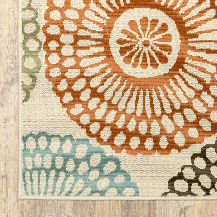 2' X 4' Outdoor & Indoor Area Rug - Beige