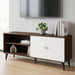 Amidon - TV Stand, With 2 Storage Shelves And 1 Cabinet US Pride