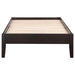 Queen Platform Bed With Tapered Legs - Brown Furniture Max