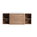 Wall Mounted Bathroom Vanity With Sink, Storage Shelves & Soft Close Door Home Essentials