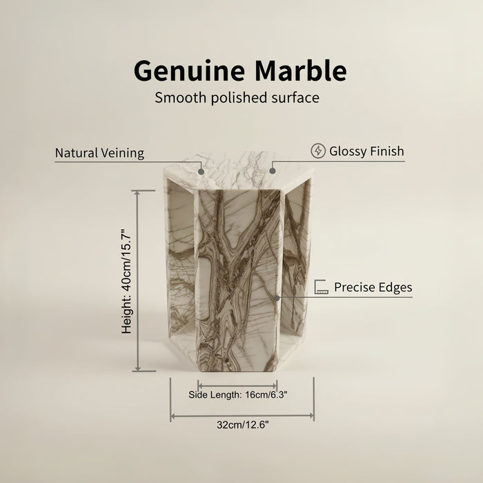 Modern Minimalist Hexagon Side Table