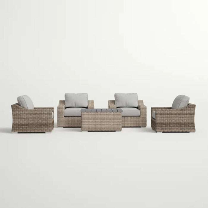 Stylish Sofa Seating Group With Cushions Perfect For Outdoor Gatherings