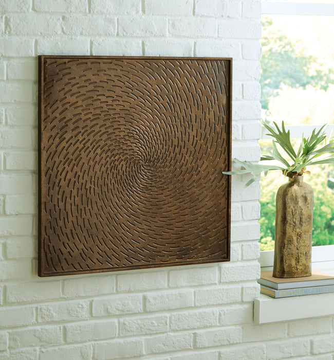 Dullter - Wall Decor - Antique Brown Signature Design by Ashley®