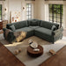 L-Shaped Sofa Couch With Pull-Out Bed Home Essentials