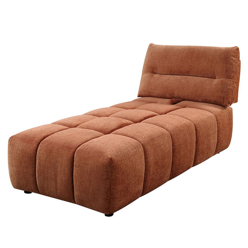 Loanna - Modular - Chaise - Coral Red Chenille ACME