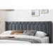 Platform Bed With Diamond Tufted Headboard Home Essentials