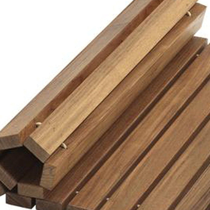 2' X 3' Designer Roll Up Genuine Mat - Teak