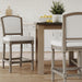 Stool With Upholstered Seat And Back Home Essentials