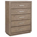 Gibbons Barley - 5 Drawer Bedroom Chest - Brown Furniture Max