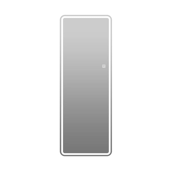 Frameless Full Length Floor Mirror With LED Light, Dimming & 3 Color Modes Mirror - Silver Daily Nest