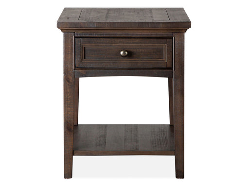 Westley Falls - Rectangular End Table - Graphite Magnussen Furniture
