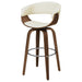 Swivel Bar Stool Elegant Design With Upholstery - Cream Furniture Max