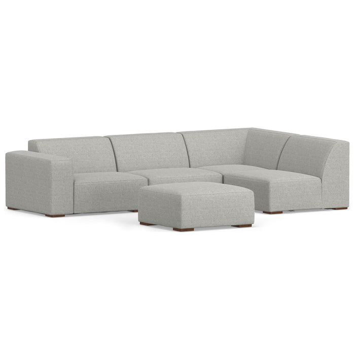 Rex - Handcrafted Sectional Sofa And Ottoman Simpli-Home