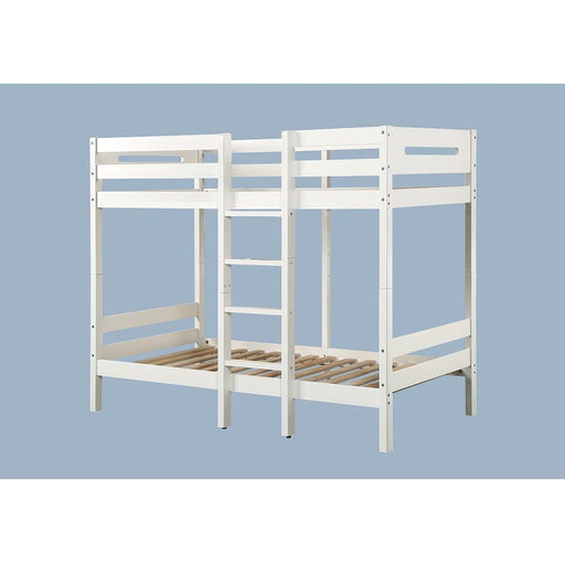 Esin - Twin Over Twin Bunk Bed - White ACME