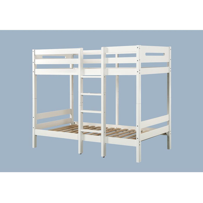 Esin - Twin Over Twin Bunk Bed - White ACME