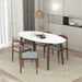 Ada - Oval Dining Table And 4 Side Chairs - White Ashcroft Furniture