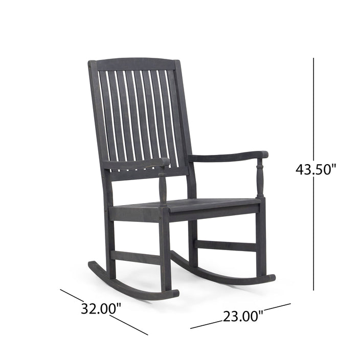 Outdoor Rocking Chair - Dark Gray