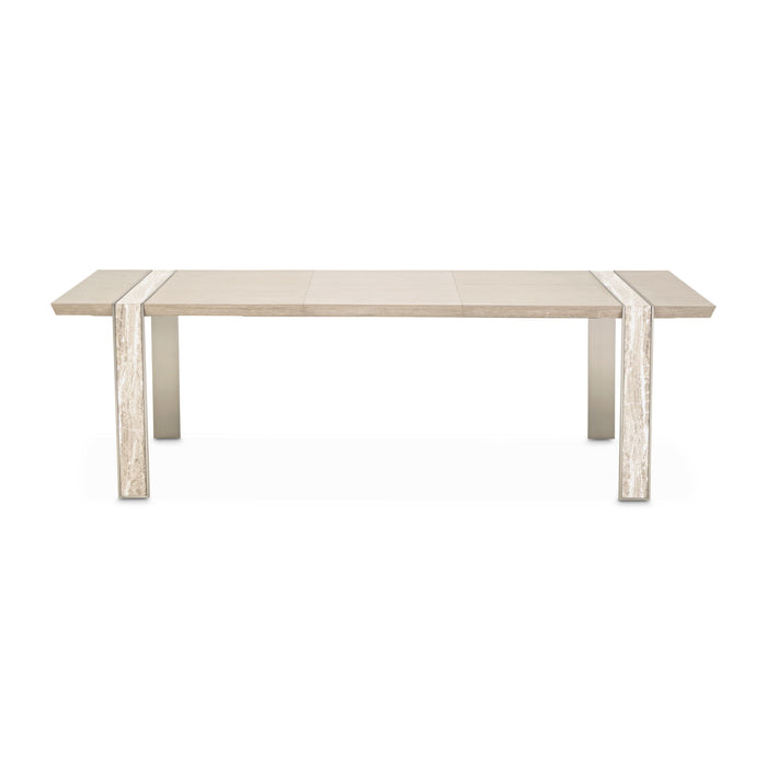 Lotus Bay - Narrow Rectangular Dining Table - Sand Michael Amini