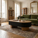 Elliptical Living Room Coffee Table With Hidden Storage And Removable Tabletop Home Essentials