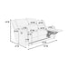 Modern Contemporary Style Recliner Sofa With Plush Armrest And Headrest Home Essentials